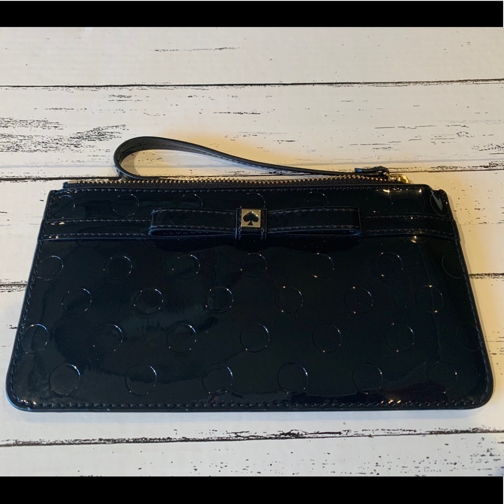 KATE SPADE black wristlet